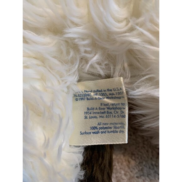 Build-A-Bear Workshop Plush Shaggy Dog Stuffed Animal Wearing Cute Pajama Top - Picture 6 of 12